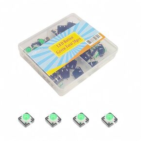 3.3 فولت 5 فولت زر ضغط اللمس المضيء مع ضوء LED 12 × 12 مم PCB Mount DIP 4 ألوان 28 قطعة لـ Arduino/Raspberry Pi/DIY (أبيض) in Kuwait