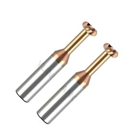 T-Slot Milling Cutter - Radius Corner T Type End Mill R0.5/0.75/1/2/3 - Carbide Tool D3-D20, 1PCS(D3xR0.5x1Hx50L) in Kuwait