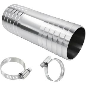 SUS304 Sanitary Hose Barb Union 2" OD x 2" OD Fitting 1pc with 2 Clamps in Saudi Arabia