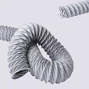 Flexible Ducting Hose Dryer Vent Hose Grey Air Duct Hose High Temperature Resistance Ventilation Duct for HVAC, Greenhouse(L-3m/9.84ft,63mm(2 1/2")) in Saudi Arabia