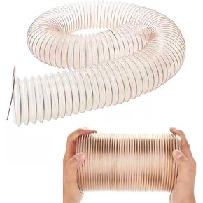 Heavy Duty Shop Vac Hose, 3.3-32.8 Ft Puncture Resistant PU Dust Collector Hose for Woodworking, 250mm/9.8in ID Dust Collection System in Kuwait