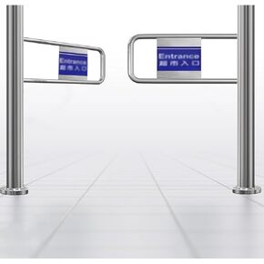 Stainless Steel Swing Gate - Durable One-Way Metal Door for Supermarkets, Libraries & Store Entrances - Secure Access Solution for High Traffic Areas in Kuwait