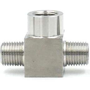 3/8 "BSPP أنثى الموضوع 304 الفولاذ المقاوم للصدأ المحملة نوع 3 طريقة ارتفاع ضغط وصلة أنابيب موصل (M-F-M) تركيبات سباكة in Kuwait