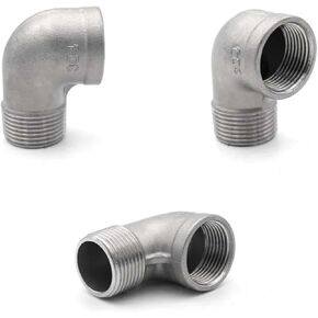 1PC 2" male to female thread elbow 90 degree 304 stainless steel joint fittings Pipe Connector Plumbing Fittings in Kuwait