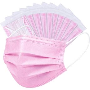 4-Ply Filter Individually Wrapped Disposable Face Mask Soft Earloops Latex-free Adults Daily Protection Large 50 Pack in Saudi Arabia
