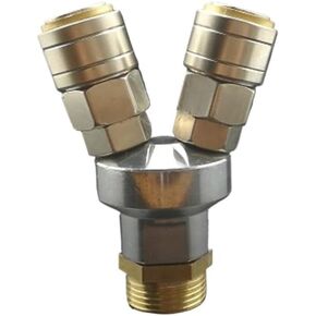 3 Ways 3/4" Male C Type Air Hose Quick Coupler Socket Connector Self-locking in Kuwait