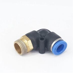 5pc 1/4" Male to Fit Tube O/D 10mm Pneumatic Elbow Push In Connector Union Quick Release Air Fitting Plumbing in Kuwait