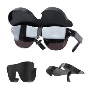 مانع الضوء BonFook HiBloks لـ RayNeo Air 3S/3S Pro/Air 4/4 Pro، مشبك على الوجه لحجب الضوء، غطاء تعتيم للعدسات، ملحقات نظارات AR in Kuwait