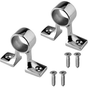 Marine Grade Heavy Duty 316 Stainless Steel Boat Hand Rail Fitting(I.D. 26MM) Center Bracket Stanchion Mount Hardware Accessories for 1inch OD Tubing, 2PCS in Saudi Arabia