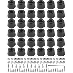 36 Sets Anti-Vibration Rubber Landing Mat Feet, M4 T-Nuts, Hex Screws with Wrench, for 2020 Series Aluminum Extrusion Profile 3D Printer Parts in Kuwait