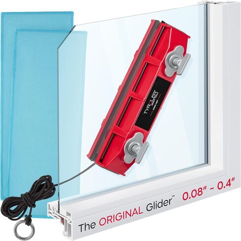 أداة تنظيف النوافذ المغناطيسية Tyroler Glider S-1 AFC تناسب Windows 0.1"-0.4" | | أداة تنظيف النوافذ ذات الوجهين تناسب نظام التشغيل Windows بسُمك 0.1 بوصة - 0.4 بوصة | منظف ​​النوافذ المغناطيس | منظف ​​الزجاج المغناطيسي in Kuwait