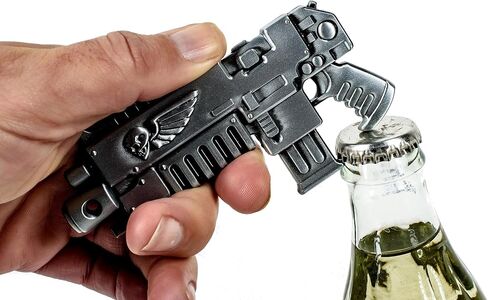 Official Official Warhammer 40K Bolt Rifle Bottle Opener – Heavy-Duty Metal Space Marine Design, Gift for Adeptus Astartes Fans in Kuwait
