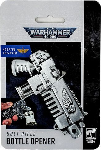 Official Official Warhammer 40K Bolt Rifle Bottle Opener – Heavy-Duty Metal Space Marine Design, Gift for Adeptus Astartes Fans in Kuwait
