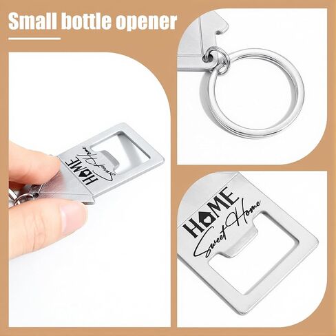 30 Pcs Welcome Home Keychain, Stainless Steel House Key Chain, Sweet Home Custom Bottle Opener Keychain for Realtor Gifts, Housewarming & New Homeowners in Kuwait