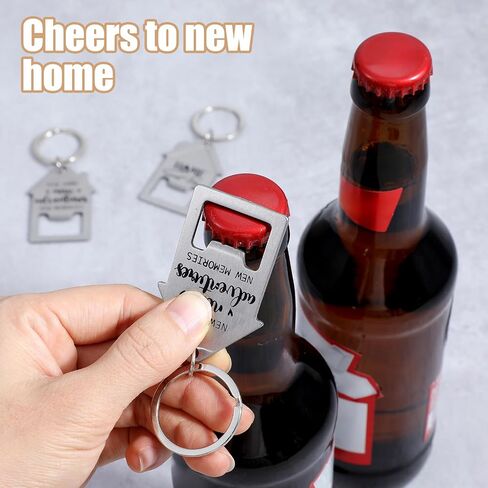 30 Pcs Welcome Home Keychain, Stainless Steel House Key Chain, Sweet Home Custom Bottle Opener Keychain for Realtor Gifts, Housewarming & New Homeowners in Kuwait