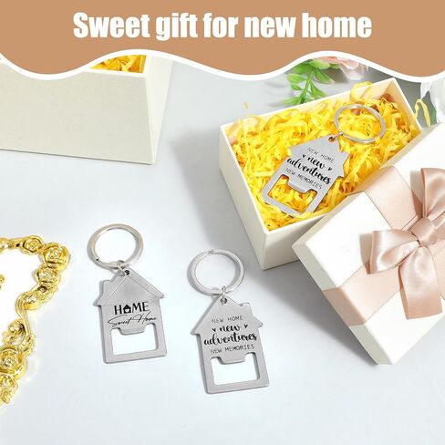 30 Pcs Welcome Home Keychain, Stainless Steel House Key Chain, Sweet Home Custom Bottle Opener Keychain for Realtor Gifts, Housewarming & New Homeowners in Kuwait