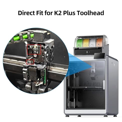 قطع الخيوط ومحول الكشف لـ K2-Plus: وحدة مستشعر قطع الأجزاء البديلة مع لوحة PCB كاشف بدون سلك متصل متوافق مع رأس الطباعة للطابعة ثلاثية الأبعاد Creality K2P in Kuwait