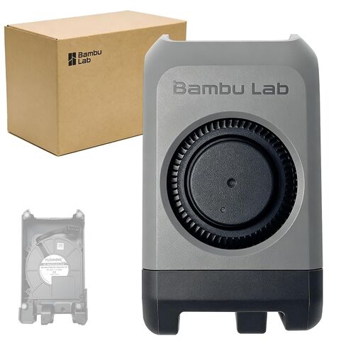 Original Bamboo P2S Toolhead Front Cover Assembly with Cooling Fan,OEM Replacement Part for P2S 3D Printer,Magnetic Snap-in Front Cover with Fan,Toolhead Cooling Module,P2S Front Housing Assembly in Kuwait