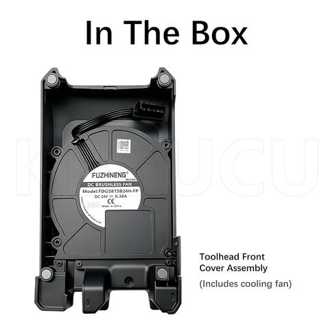 Original Bamboo P2S Toolhead Front Cover Assembly with Cooling Fan,OEM Replacement Part for P2S 3D Printer,Magnetic Snap-in Front Cover with Fan,Toolhead Cooling Module,P2S Front Housing Assembly in Kuwait