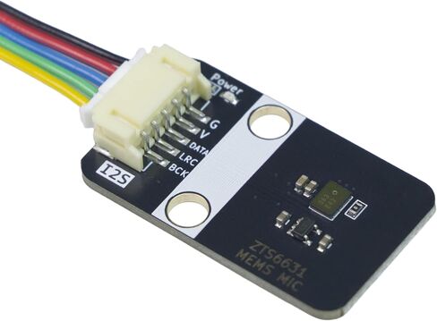 وحدة ميكروفون I2S MEMS، مدخل صوت ميكروفون متعدد الاتجاهات ZTS6631 بمنفذ علوي لـ ESP32، Raspberry Pi، PH2.0 إلى كابل Dupont متضمن in Kuwait