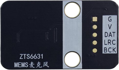 وحدة ميكروفون I2S MEMS، مدخل صوت ميكروفون متعدد الاتجاهات ZTS6631 بمنفذ علوي لـ ESP32، Raspberry Pi، PH2.0 إلى كابل Dupont متضمن in Kuwait