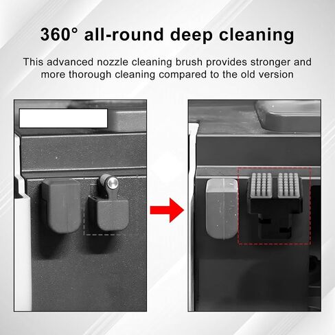 Kobra S1 Nozzle Brush - 2 Pack Aluminum Housing Silicone Wiper, 4 Replacement Brushes Included - Durable Hotend Cleaning Accessory for Kobra S1 3D Printer in Kuwait
