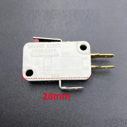 Cherry E3300H0 Compatible Micro Switch - 10A 125/250VAC, Momentary Limit/Reset Detection Push Button, RU & CSA Certified in Kuwait