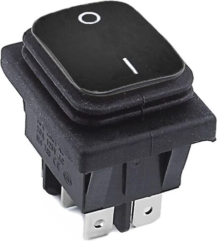 KCD4 Waterproof Switch Rocker Switch Power Switch 2 Position/3 Position 6 Pins Reset or self-Locking 16A 250VAC/20A 125VAC (Color : ON- Off Black) in Kuwait