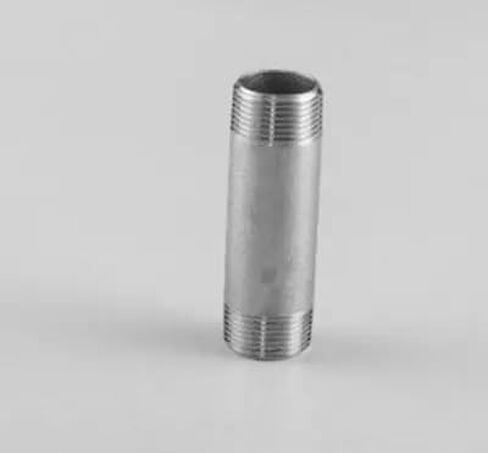 3/8 "NPT ذكر 304 الفولاذ المقاوم للصدأ 100 مللي متر طول برميل الحلمة وصلة أنابيب مزورة 2000 PSI زيت الغاز المائي in Kuwait