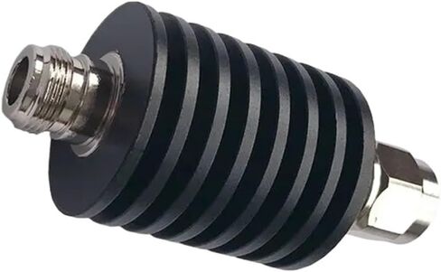 Attenuator 20W N Type Attenuator DC-3G/4Ghz 1/2/3/5/6/10/15/20/30db/40/50db N Male Plug to Female Jack coaxial Power Connector 50ohm(40db,4G) in Kuwait