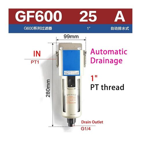 Pneumatic Filter Oil-Water Separator GF200-08/GF300-10/GF400-15(GF600-25-A) in Kuwait