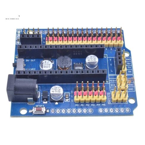 Nano V3.0 I/O IO 5.5x2.1mm Interface Micro Plus Expansion Board Micro Sensor Shield 5V for Arduino R3 Leonardo Module in Kuwait