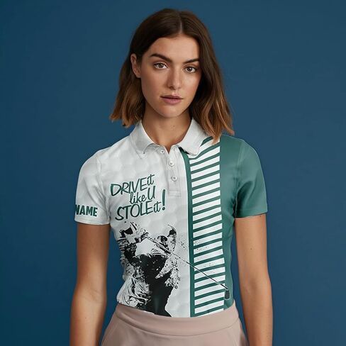 Funny Men's Golf Polo Shirt - Never Underestimate an Old Man with A Golf Club - Green and White Design Comfortable Fit Perfect for Golf Enthusiasts Performance Golf Polo Shirt Personalized N5607 in Kuwait