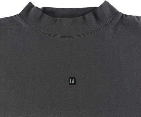 YZY Yeezy Gap 52 Logo 3/4 تي شيرت مقاس M، اللون: رمادي داكن-رمادي in Kuwait