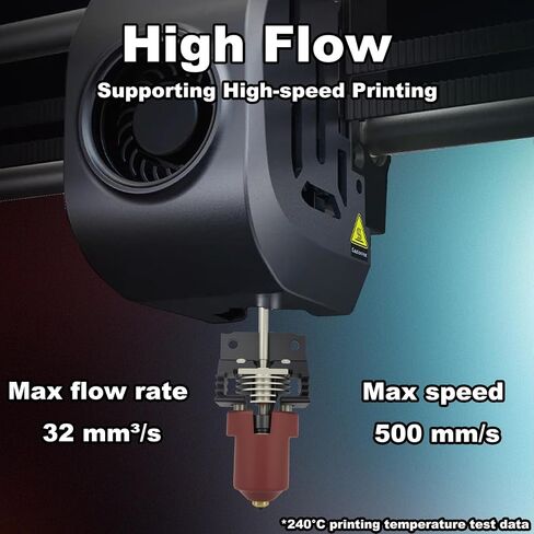 مجموعة ترقية Hotend لـ K1 SE/K1C/K1/K1 Max، كتلة تسخين سيراميك مع طرف مشبك، فوهة يونيكورن سريعة التبديل، طباعة عالية السرعة 600 مم/ثانية in Kuwait