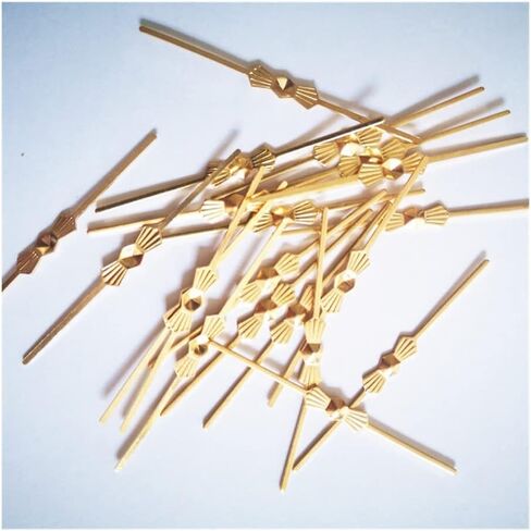 Hanging Crystals Prisms 200pcs L60mm Gold Butterfly Buckle/Tie Clips Crystal Chandelier Copper Accessories& Beads Curtain Metal Connector for Chandelier Hanging Pendants connectors Hangings Cryst in Kuwait