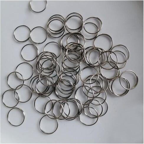 Hanging Crystals Prisms 500pcs 11mm/0.43inch Ring Connectors for Octagonal Beads Crystal Pendent Prisms Hanging Connecting Lamp Chandelier Hangings Crystals for Decoration in Kuwait