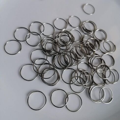 Hanging Crystals Prisms 500pcs 11mm/0.43inch Ring Connectors for Octagonal Beads Crystal Pendent Prisms Hanging Connecting Lamp Chandelier Hangings Crystals for Decoration in Kuwait