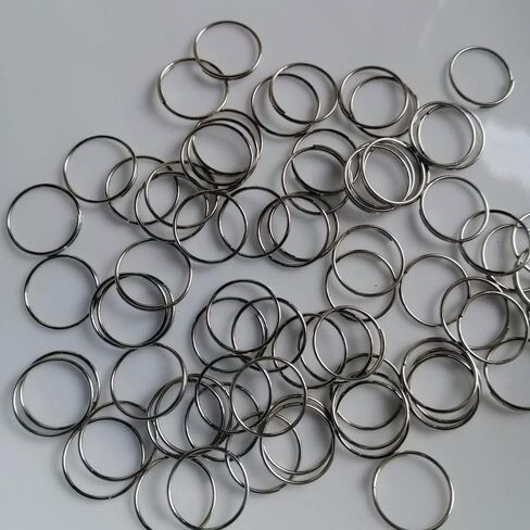 Hanging Crystals Prisms 500pcs 11mm/0.43inch Ring Connectors for Octagonal Beads Crystal Pendent Prisms Hanging Connecting Lamp Chandelier Hangings Crystals for Decoration in Kuwait