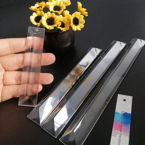 Hanging Crystals Prisms 2PCS 120mm 150mm 180mm 200mm 1 Hole K9 Rectangle Long Crystal Prism Chandelier Lamp Lighting Parts Hangings Crystals for Decoration(120mmx22mm) in Kuwait