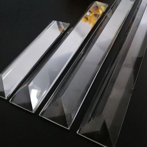 Hanging Crystals Prisms 2PCS 120mm 150mm 180mm 200mm 1 Hole K9 Rectangle Long Crystal Prism Chandelier Lamp Lighting Parts Hangings Crystals for Decoration(120mmx22mm) in Kuwait