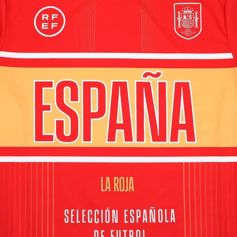 تي شيرت Bioworld Spain لكرة القدم Espana Jersey للرجال باللون الأحمر والأزرق برقبة دائرية وأكمام قصيرة in Kuwait