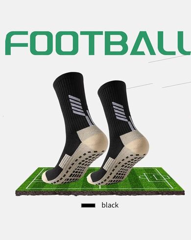 Men's Football Socks, Non-Slip Mid-Tube Sweat-Absorbing Sports Socks in Kuwait