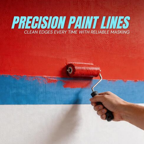 Wide Blue Painters Tape, 6 inch x 60 Yards, 3D Printing Tape, Easy Clean Removal up to 21 Days, Masking Tape in Kuwait
