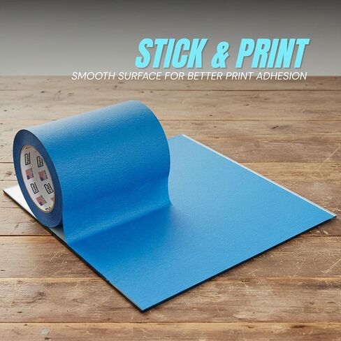 Wide Blue Painters Tape, 6 inch x 60 Yards, 3D Printing Tape, Easy Clean Removal up to 21 Days, Masking Tape in Kuwait