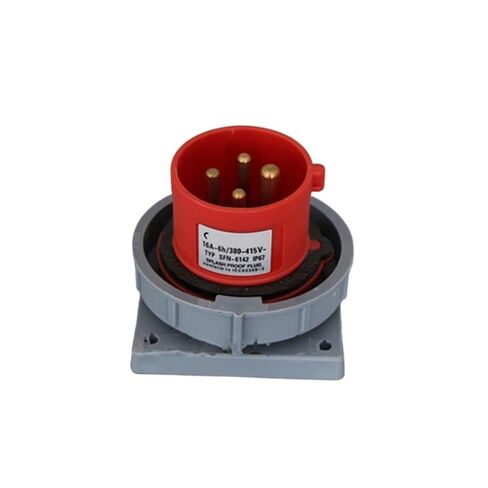 Industrial Waterproof IP67 Concealed Appliance Plug 16A/3P+E/380V SFN-6142 in Kuwait