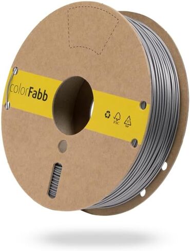 colorFabb LW-PLA Gray Silver 3D Printer Filament, 1.75mm Diameter, 750g Spool, Lightweight Material, Ideal for RC Planes, Matte Finish in Kuwait