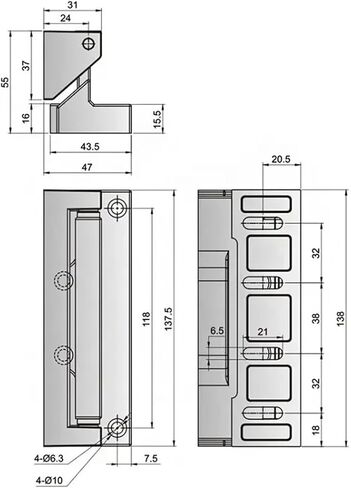 Oven Hinge Zinc Alloy Automatic Equipment Load Bearing 1Pcs in Kuwait