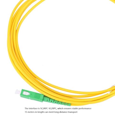 Semme Single Mode Fiber Optic Jumper SC SC UPC 15 Meters PVC Box/Cover for Networking Cable in Kuwait