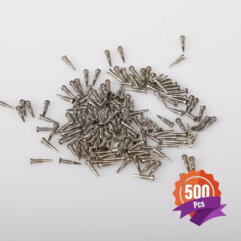 (500 قطعة) برغي ذاتي الكسر للنظارات لإصلاح النظارات، برغي للتنصت على وسادة الأنف وإكسسوارات رأس الوبر من Dhoptical (500 قطعة 2.0 * 1.4 * 5.6 مم لرأس الوبر) in Kuwait